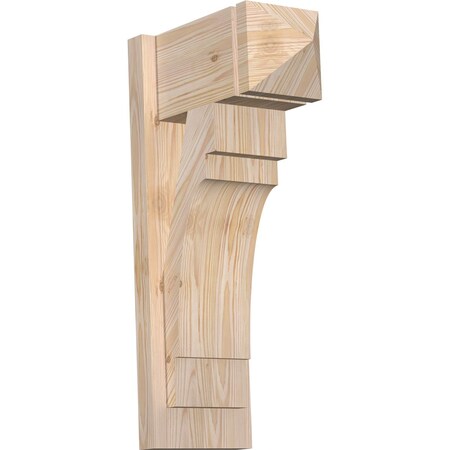 Ekena Millwork Merced Arts & Crafts Smooth Outlooker, Douglas Fir, 7 1/2"W x 14"D x 26"H OUT08X14X26MRC03SDF